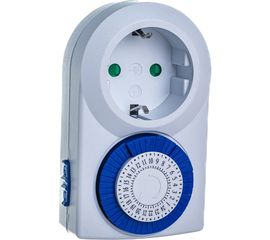 Таймер Navigator, NTR-A-S01-WH, розетка, электромеханический 61557 