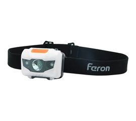Налобный фонарь FERON на батарейках TH2302 3xAAA 1LED+2RED P44 60x35x45мм пластик 41681 