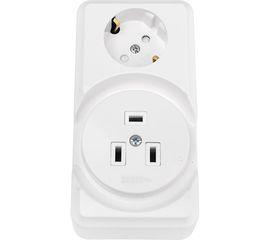 Розетка Bylectrica к электроплите+ 1-местная розетка с заз. контактом ОУ комбинированная БРА32-016 