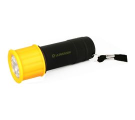 Фонарь Ultraflash LED15001-B (3XR03 светофор, желтый с черным, 9 LED, пластик, блистер) 10480 