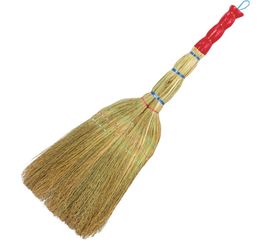 Веник 3-х прошивной ЛАЙМА Люкс ручка в пленке, 360-380 г, ширина метелки 28-31 см 604229 