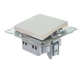 Механизм выключателя GUSI ELECTRIC Ugra 1 клавиша, перекрестный, СУ , 10А, 250В, бежевый С11В7-003 