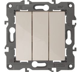 Тройной выключатель ЭРА 14-1107-02 10АХ-250В, IP20, Elegance, слоновая кость Б0034250 