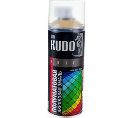 Эмаль KUDO Satin RAL 1001 бежевая, аэрозоль, 520 мл 11606526 