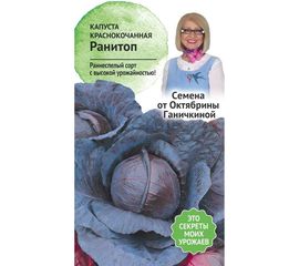 Семена ОКТЯБРИНА ГАНИЧКИНА Капуста краснокочанная Ранитоп 0.3 г 119103 