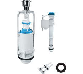 Одноуровневая водосливная арматура нижний подвод Тип А, круглая резинка IDDIS F012400-0004 