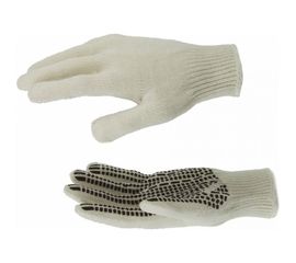 Трикотажные перчатки СИБРТЕХ, рисунок ПВХ гель, Протектор, оверлок, 67778 