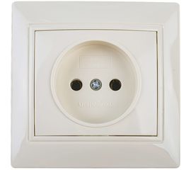 Розетка б/з UNIVersal Севиль слоновая кость ivory Б-С0022 
