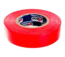 Изолента ПВХ UNIBOB 19 мм х 20 м, красная, 150 мкм 211757 