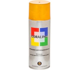 Аэрозольная краска металлик CORALINO 520мл 200г Яркое Золото C30187 