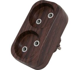 Блок TDM на 2 гнезда 2П б/з плоский 6А 250B Эко SQ1806-0078 