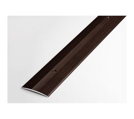 Порог прямой алюминиевый декоративный (37 мм, 1,8 м, Дуб венге) ЛУКА УТ000002342 