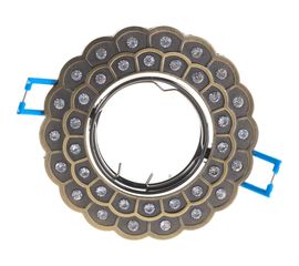 Литой поворотный светильник ЭРА KL36А GAB cо стразами MR16, 12V/220V, 50W Б0003796 