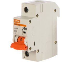 Автоматический выключатель TDM ВА47-100 1Р 50А 10кА D SQ0207-0008 