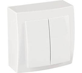 Выключатель NILSON 2ОП белый Themis naturel 26111003 