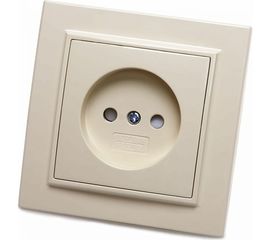 Розетка STEKKER 1-местн.б/з 220В 10А с защитн. шторкой серия Эрна слоновая кость PST10-9009-02 39235 