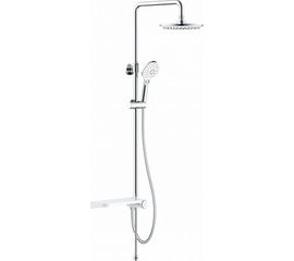Душевой гарнитур с верхней лейкой IDDIS, белый, Ray, RAYSW3Fi76 