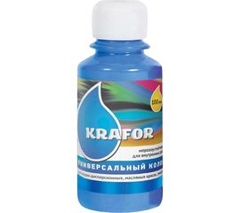 Универсальный колер Krafor №18 синий 0.1 л 32167 