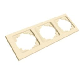 Трехпостовая вертикальная рамка, слоновая кость TDM Лама SQ1815-0134 