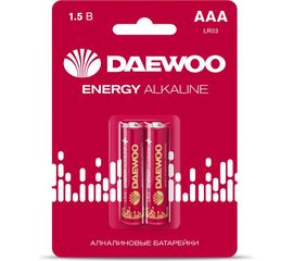 Алкалиновая батарейка DAEWOO LR03 ENERGY Alkaline 2021 BL-2 5029873 