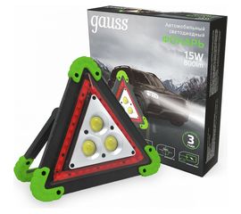 Автомобильный фонарь Gauss модель GFL802 15W 800Lm Li-ion 2400mAh LED 1/12/24 GF802 