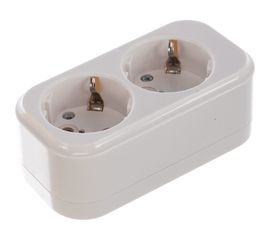 Переносная разборная розетка IEK К02 2 места CLASSIC KYP11-16-02-00-Z 