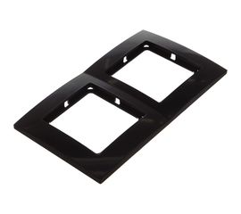 Рамка duwi на 2 поста серия Palazzo, черный 26509 2 