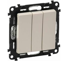 Механизм выключателя Legrand 3-кл. СП Valena Life 10А IP20 250В 10АХ Leg 752503 413958 