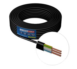 Кабель ВВГбм-Пнг Мастер Тока А 3х2.5 черный 10м МТ0224 