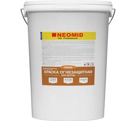 Огнезащитная краска для древесины Neomid 25 кг Н-ОгнКраска/3в1-25 