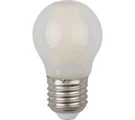 Светодиодная лампа ЭРА F-LED P45-5W-840-E27 frost филамент, шар матированный, нейтральный Б0027932 