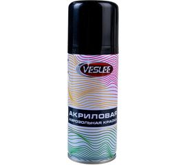 Аэрозольная краска Veslee 100ml цвет черный матовый VL-P2E 7021 