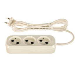 Удлинитель UNIVersal Е-203 ПВС 2*0,75, 3 гнезда, 2м 9631963 