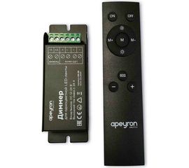 Диммер Apeyron 12/24В, 288/576Вт, 3 канала х 8А, IP20, пульт "easy control", радио, 10 кнопок, 04-38 