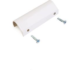 Балконная ручка Агат металл-алюминий, с саморезами с буром, белая 4006.07 