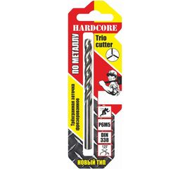 Сверло по металлу Trio Cutter (9х125 мм; Р6М5) Hardcore 143090 