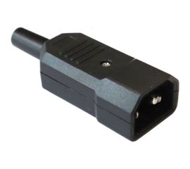 Электрическая кабельная вилка LANMASTER IEC 60320, C14, 10A, 250V, разборная, черная LAN-IEC-320-C14 
