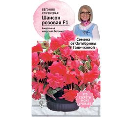 Семена ОКТЯБРИНА ГАНИЧКИНА Бегония клубневая Шансон Розовая F1 6 шт. 118856 
