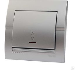 Проходной выключатель Lezard DERIY серебристый металлик 702-2828-105 