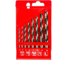 Набор сверл по дереву (8 шт; 3-4-5-6-7-8-9-10 мм) MATRIX 70282 