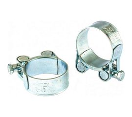 Металлические хомуты СИБРТЕХ, силовые, 40-43мм, ширина 20мм, шарнирный, W1, 2шт 47525 