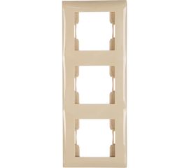 Трехместная вертикальная рамка Volsten V01-12-A32-M Magenta Crema, 9971 