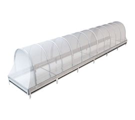 Арочный парник со спанбондом на грядке 19 см Delta-Park 6 м 3004001_3 