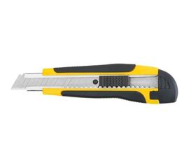 Технический нож FIT 18 мм усиленный прорезиненный, лезвие 15 сегментов 10243 