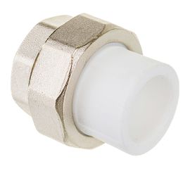 Комбинированная муфта VALFEX PP-R белая, разъем 20х3/4 дюйма ВР 10155120 127-0209 