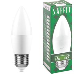 Светодиодная лампа SAFFIT SBC3713, C37 свеча, 13W 230V E27 4000К, 1070Lm 55167 