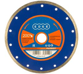 Диск алмазный сплошной (200х25.4 мм) EDGE by PATRIOT 811010013 