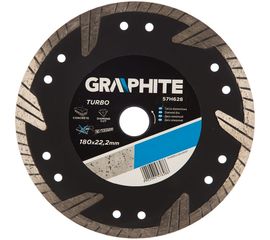 Диск алмазный 180х22.2 мм turbo GRAPHITE 57H628 