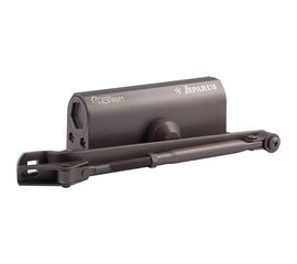 Дверной доводчик с фиксацией НОРА-М Isparus 430F (морозостойкий; от 50 до 110 кг; графит) 18404 