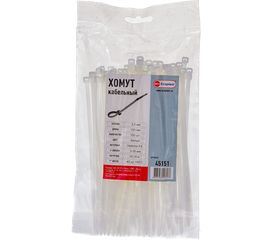 Кабельные хомуты Экопласт 3, 5 х 150 мм, 100 шт 45151 